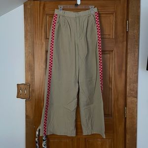 Lazy Oaf Checkered Cargo Wide Leg